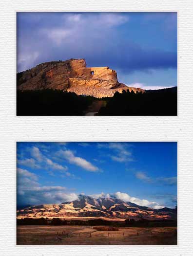 Crazy Horse Memorial and Grand Teton