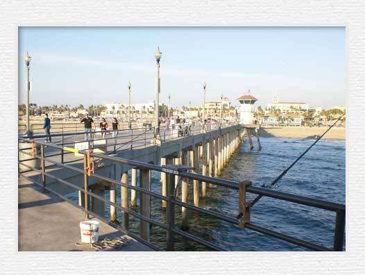 Huntington Beach Pier Fishing - Rods